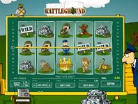 battleground spins war themed slot game