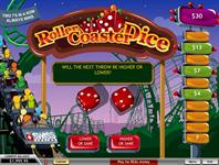 Roller coaster dice betting game