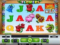 Flowers - online video slot game by Net entertainment - free demo play or real money