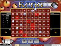 Online Keno game by Playtech