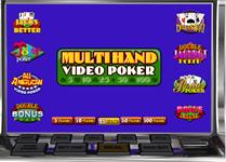 Multi hand video poker