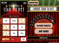 Triple wins - star ticket